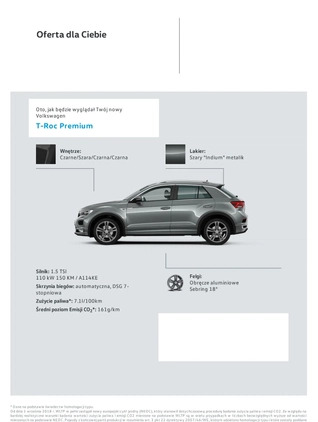 Volkswagen T-Roc cena 105000 przebieg: 58830, rok produkcji 2019 z Turek małe 379